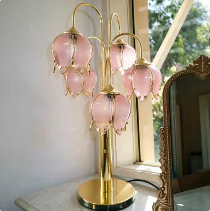 Drop Lotus Flower Table Lamp